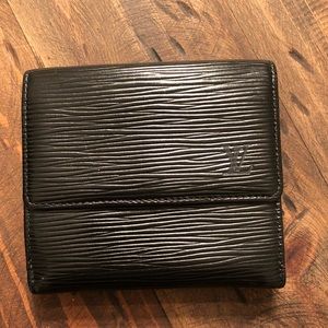 Authentic Louis Vuitton black Epi wallet